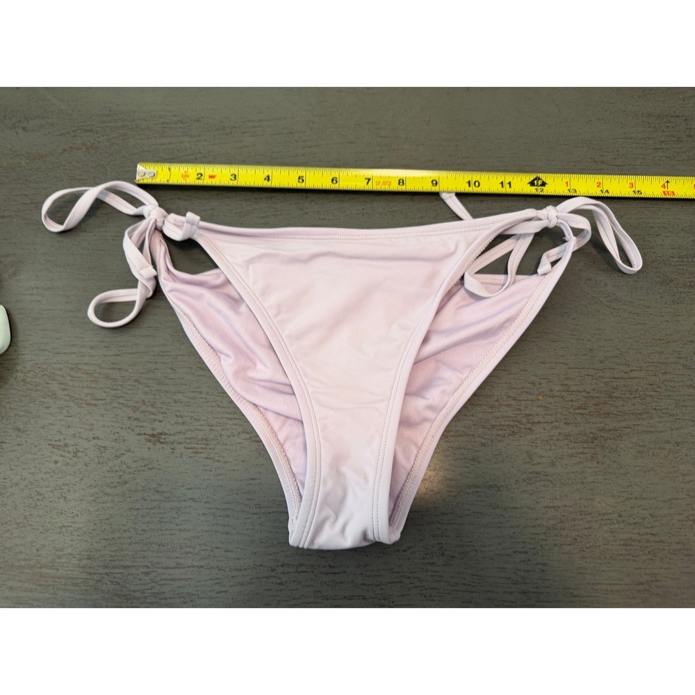 Garage Maillot Swim Lilac Lavender Side Tie Bikini Bottoms Size Small 100050006